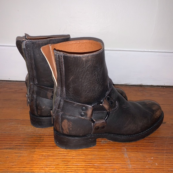 Frye John Addison Harness Back Zip boots - Picture 2 of 8